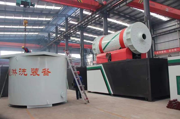 移动淋洗修复车生产车间