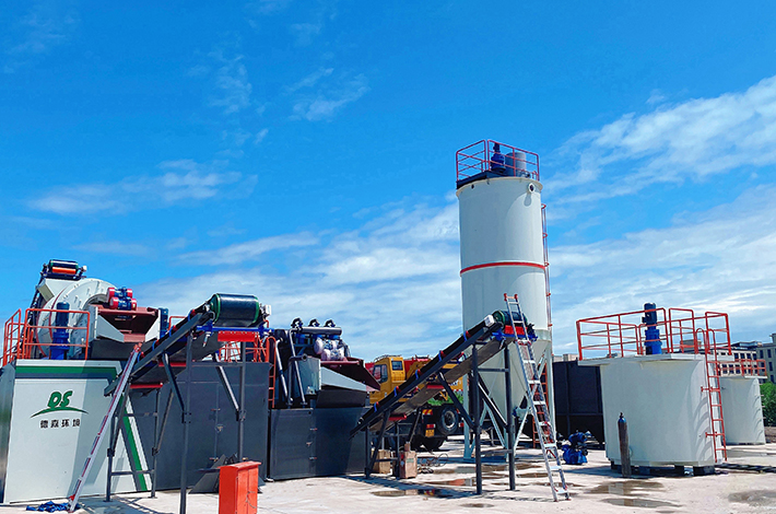 土壤异位淋洗修复设备安装现场