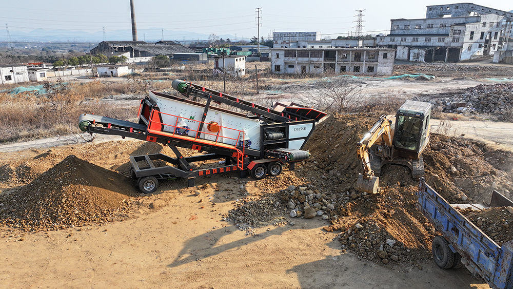 AG贵宾会移动筛分车